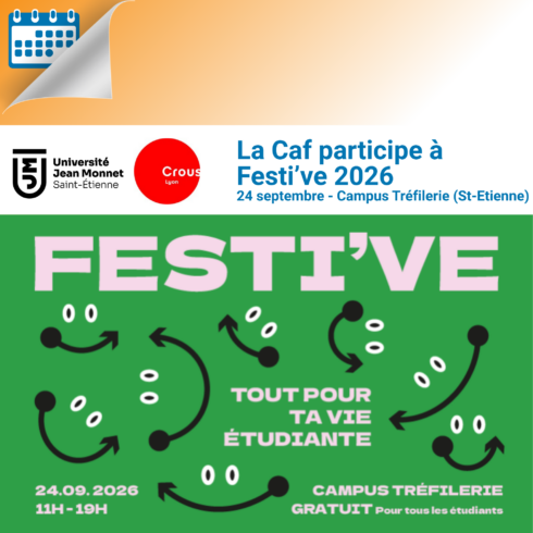 24/09/2026 - La Caf à Festi've 2026 festive ujm