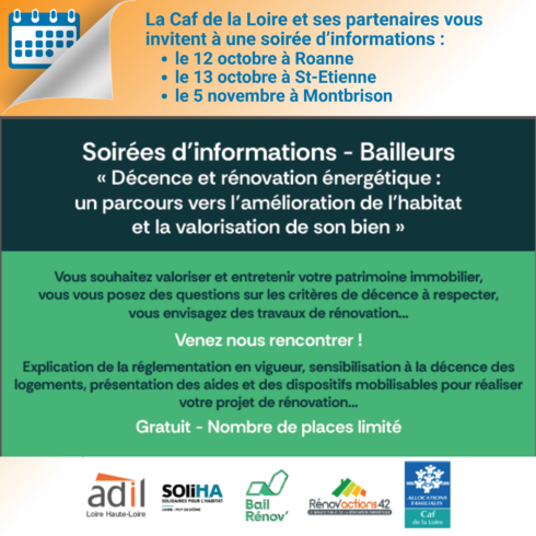 soirées d'informations bailleurs
